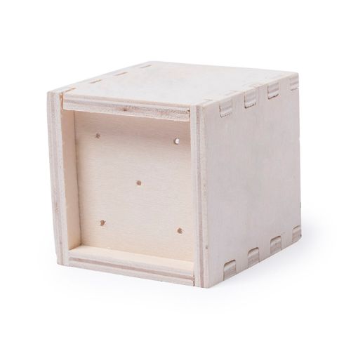Houten bloempot met munt - Afbeelding 4